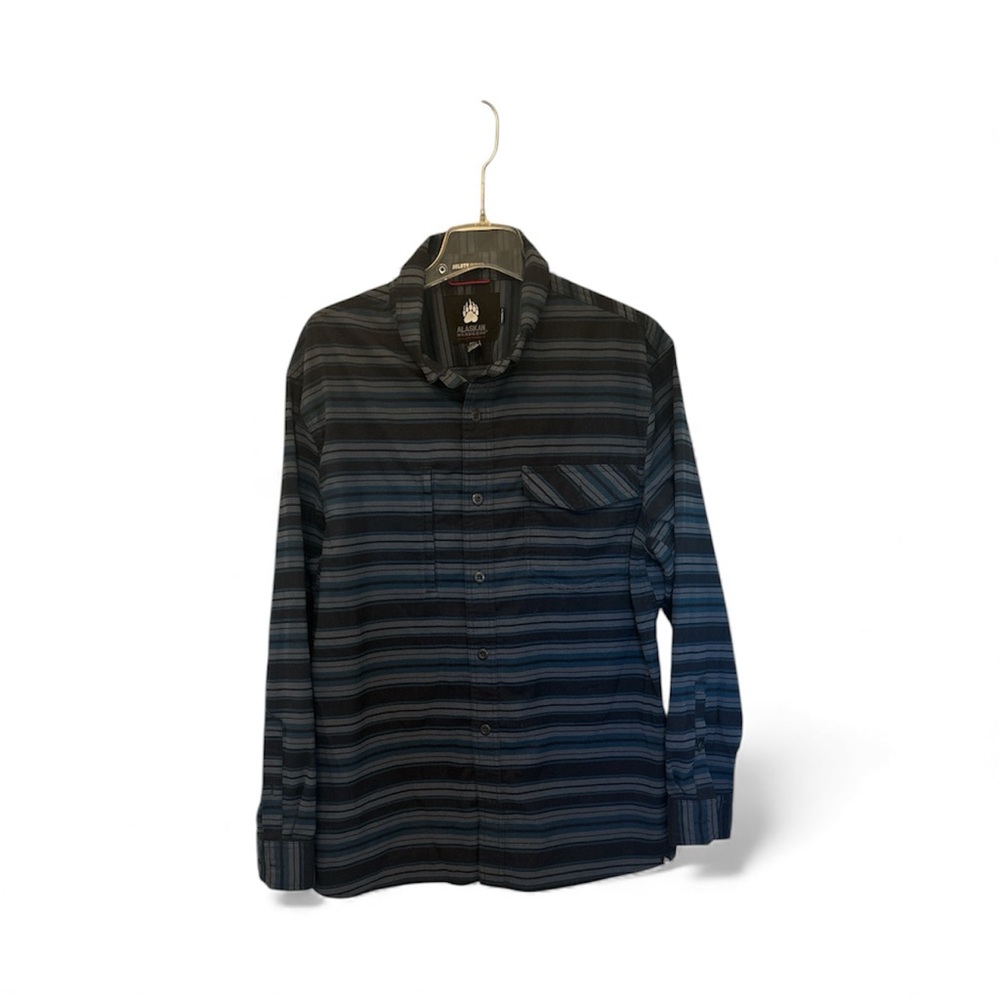 DULUTH UNTUCKED Men's Striped Blue Shirt